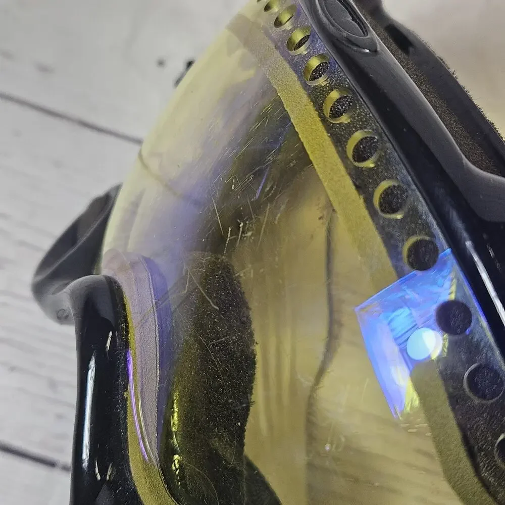 Oakley Paintball Goggles Black Frame Yellow Lens Adult Protective Gear Used